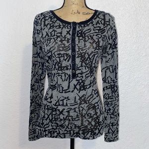 Fox Riders Company Graphic Long Sleeve Top Size Small